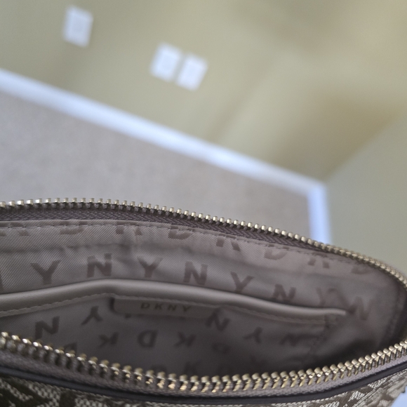 DKNY Brown and Tan Crossbody Bag - Picture 3 of 4